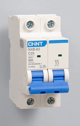 Авт. выкл. NXB-63 2P 25A 6кА х-ка C (CHINT)
