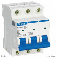 Авт. выкл. NXB-63 3P 4A 6кА х-ка C (CHINT)