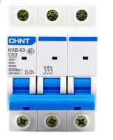 Авт. выкл. NXB-63 3P 63A 6кА х-ка C (CHINT)
