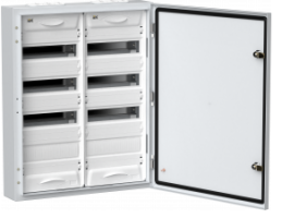 TITAN 5 Корпус металлический ЩРн-96 (2х48) 710х570х140мм IP54 белый (одна дверь) IEK