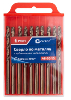 Сверло по металлу Cutop Profi с кобальтом 5%, 5 x 86 мм (10шт)