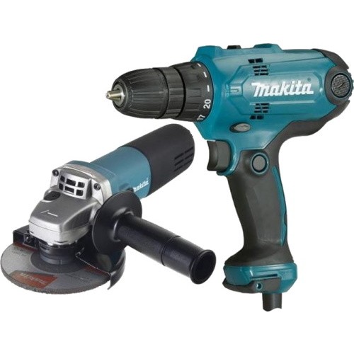 Набор электроинструмента Makita DK0123 (Болгарка- Дрель)