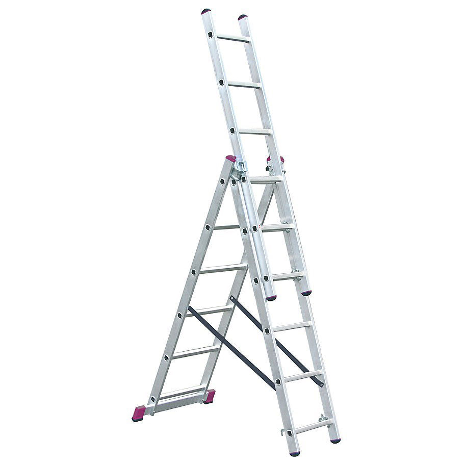 Алюминевая двухсекционная лестница Krause Corda 2х11, 
