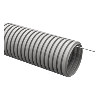 ELASTA Труба гофрированная тяжелая ПВХ d=25 с зондом (50м) IEK