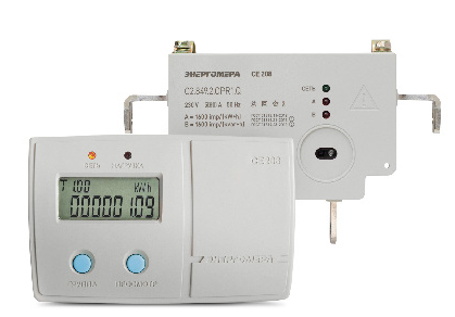 СЕ 208 С2.849.2.OPR1.QD 5(80)А PLC+радио 433МГц,с внешним дисплеем