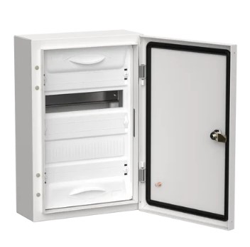 TITAN 5 Корпус металлический ЩРн-24 (1х24) 460х310х140мм IP54 белый (одна дверь) IEK