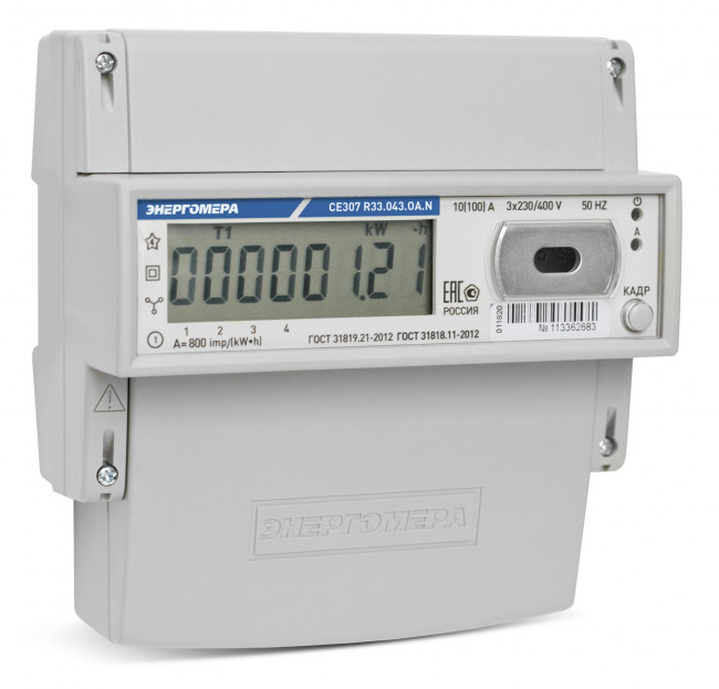 СЕ 307 R33.043.OA.N 5(10)А, RS485, внеш. пит. и/ф