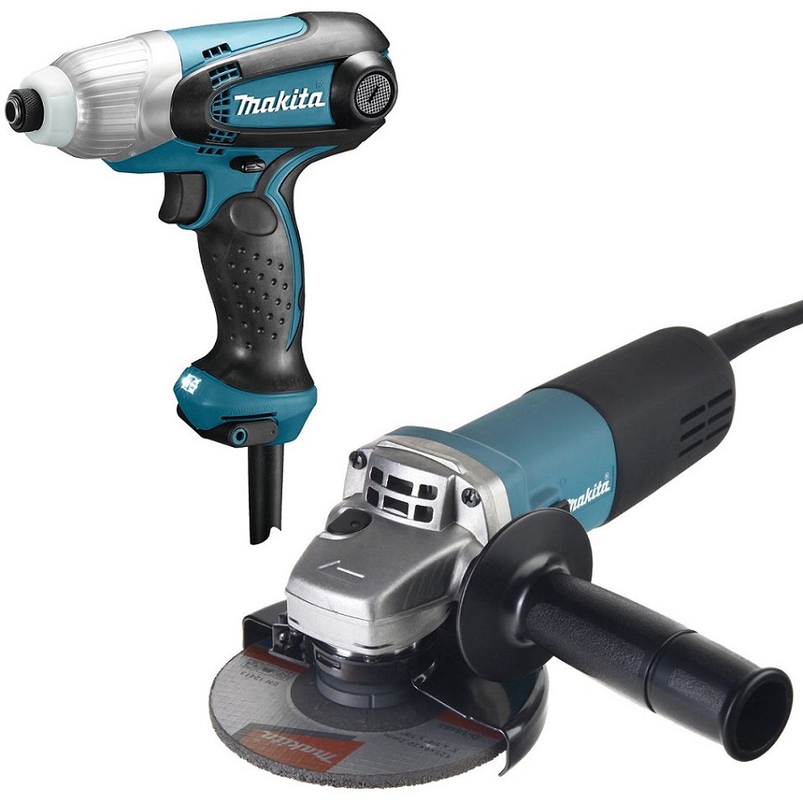 Набор электроинструмента Makita DK0169 (Болгарка- Дрель)