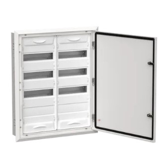 TITAN 5 Корпус металлический ЩРв-96 (2х48) 755х625х130мм IP31 белый (одна дверь) IEK