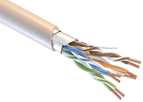 Кабель СегментЛАН F/UTP Cat5e PVCLSнг(А)-FRLSLTx 4х2х0.52