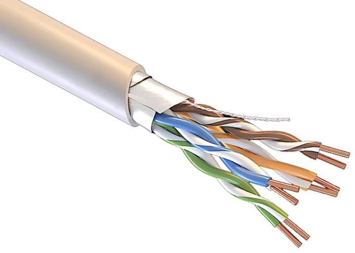 Кабель СегментЛАН F/UTP Cat5e PVCLSнг(А)-FRLSLTx 4х2х0.52