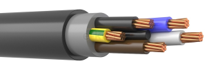 Кабель силовой ППГнг(A)-HF 5х25мк  ЦВЕТЛИТ КЗ