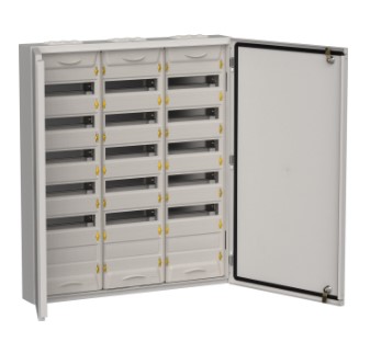TITAN 5 Корпус металлический ЩРн-216 (3х72) 960х830х140мм IP54 серый (две двери) IEK