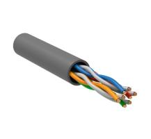 ITK Витая пара U/UTP кат. 5E 4х2х0,52 solid LSZH нг(А)-HF серый (305м) РФ