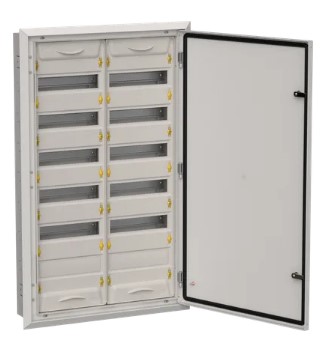 TITAN 5 Корпус металлический ЩРв-144 (2х72) 1005х625х130мм IP31 серый (одна дверь) IEK