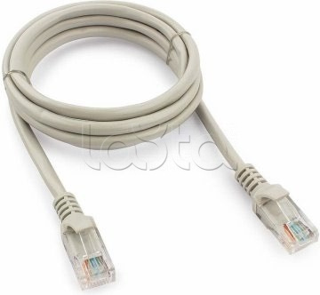 Патч-корд медный U/UTP кат.5е (1м) (PC-UTP-1м-26AWG-5e-LSZH) (серый) Пожтехкабель СКС (203-004) - Патч-корд медный U/UTP, категория 5e, 26 AWG (0,48 мм), LSZH, серый, 1 м