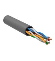 ITK Витая пара U/UTP кат.5E 4х2х24AWG solid PVC серый (305м)