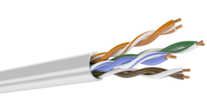 Витая пара FTP F/UTP экран категория 5e 4 пары 24 AWG одножильный PVC (305м) 42052 Hyperline
