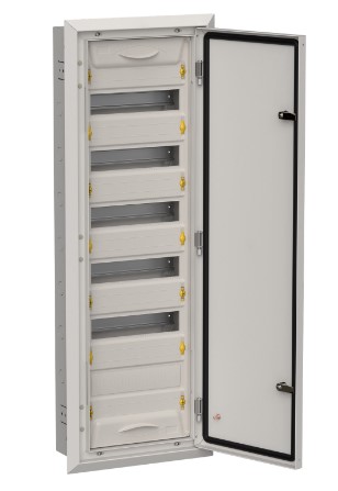 TITAN 5 Корпус металлический ЩРв-72 (1х72) 1005х365х130мм IP31 серый (одна дверь) IEK