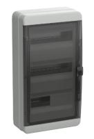 TEKFOR Корпус пластиковый КМПн-36 IP65 черная прозрачная дверь IEK