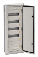 TITAN 5 Корпус металлический ЩРв-60 (1х60) 880х365х130мм IP31 серый (одна дверь) IEK