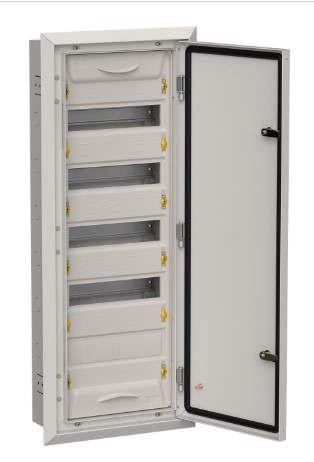 TITAN 5 Корпус металлический ЩРв-60 (1х60) 880х365х130мм IP31 серый (одна дверь) IEK