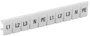 Маркеры для КПИ-1,5мм2 с символами "L1, L2, L3, N, PE" IEK