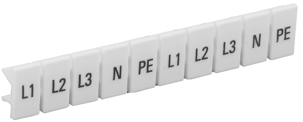 Маркеры для КПИ-1,5мм2 с символами "L1, L2, L3, N, PE" IEK