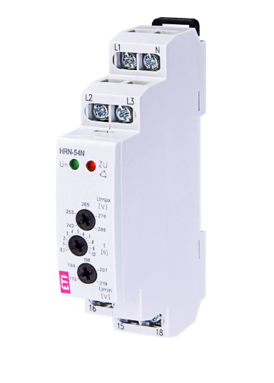 Реле контроля напряжения и послед. фаз ETI HRN-54N  3x400/230AC (3F, 1x8A_AC1) с нейтралью