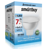 Светодиодная (LED) Лампа Smartbuy-Gu5,3-07W/4000 MR16