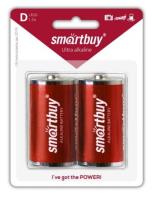 Батарейка алкалиновая Smartbuy LR20/2B (12/96) (SBBA-D02B)