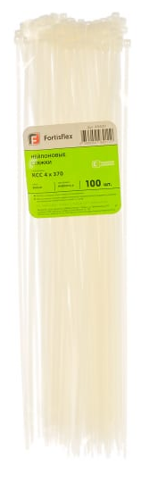 Стяжки нейлоновые КСС 4*370 (б) (100шт.)