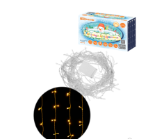 Гирлянда светодиодная "Занавес" 1,5х1,5 м, 168LED, белый тёплый, 8 режимов, 250 В, IP20, TDM
