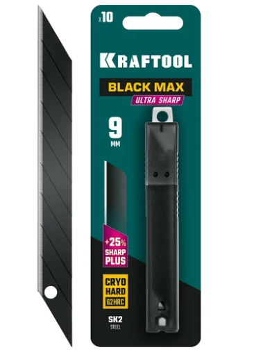 KRAFTOOL 9 мм, 10 шт, сегментированные лезвия