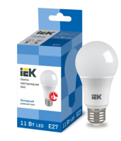 Лампа светодиодная ECO A60 шар 11Вт 230В 6500К E27 IEK