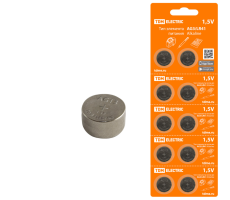 Элемент питания AG13/LR44 Alkaline 1,5V BP-10 TDM