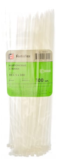 Стяжки нейлоновые КСС 5*300 (б) (100шт.)