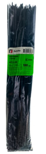 Стяжки нейлоновые КСС 5*500 (ч) (100шт.)