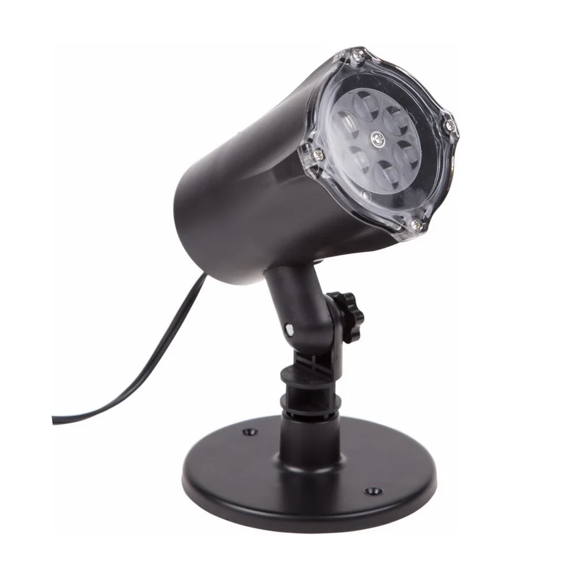LED проектор Neon-Night белые снежинки, 220В