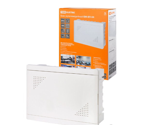 Бокс мультимедийный БМ-ВП-04, 420х320х140. IP31 TDM