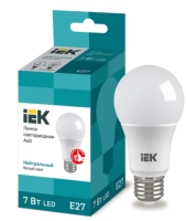 Лампа светодиодная ECO A60 шар 9Вт 230В 3000К E27 IEK