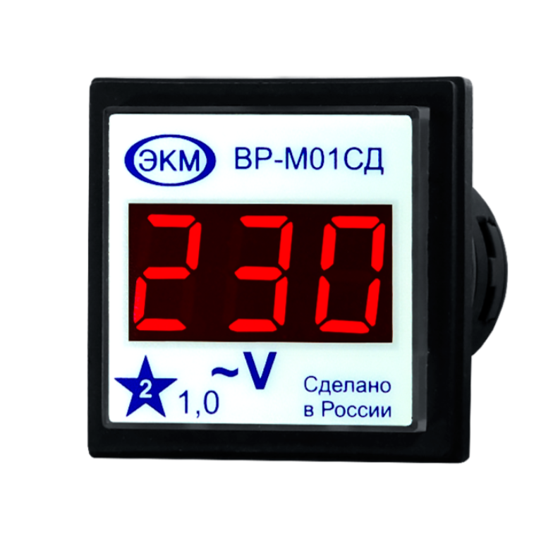 Цифровой щитовой вольтметр ВР-М01-29СД АС15-450В УХЛ4