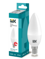 Лампа светодиодная ECO C35 свеча 5Вт 230В 4000К E14 IEK