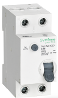 Авт. выкл. диф. тока (АВДТ) 1P+N С 16А 6kA 10мА Тип-A 230В Systeme Electric City9 Set