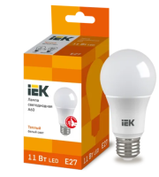 Лампа светодиодная ECO A60 шар 11Вт 230В 3000К E27 IEK