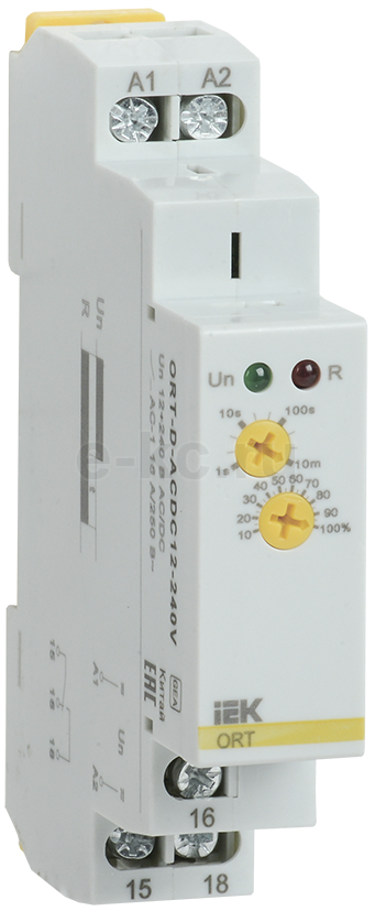 Реле задержки выключения ORT. 2 конт. 12-240 В AС/DC IEK