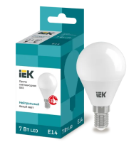 Лампа светодиодная ECO G45 шар 7Вт 230В 4000К E14 IEK