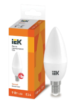 Лампа светодиодная ECO C35 свеча 9Вт 230В 3000К E14 IEK
