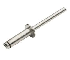 Заклёпка тяговая, D 4,8х16 мм., AL/ST с плоской головкой