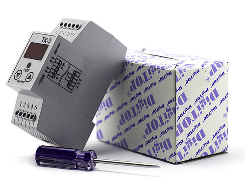 Терморегулятор ТК-3   10 A    DIN  2P  -55° +125 °